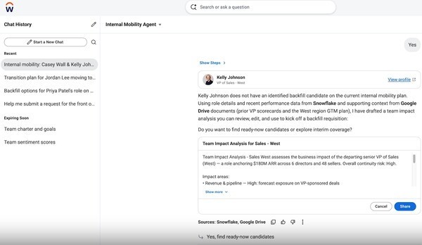 Developer Agent, a new capability added to Workday Build. (Source: Workday)