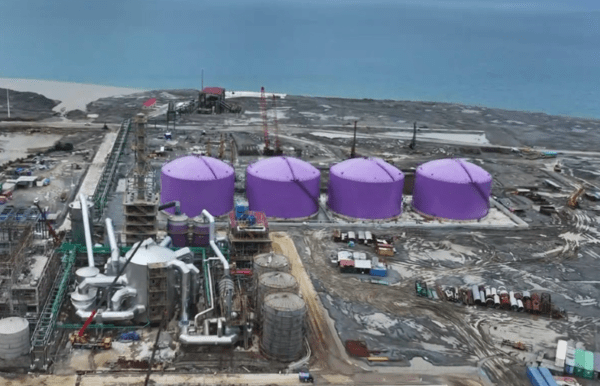 Construction site of the BNSI nickel smelter at the Indonesia Green Industrial Park (IGIP) in Sulawesi, where EcoPro Group is the largest shareholder. (Photo: EcoPro Group)