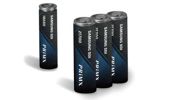 Samsung SDI's 18650 and 21700 cylindrical batteries.