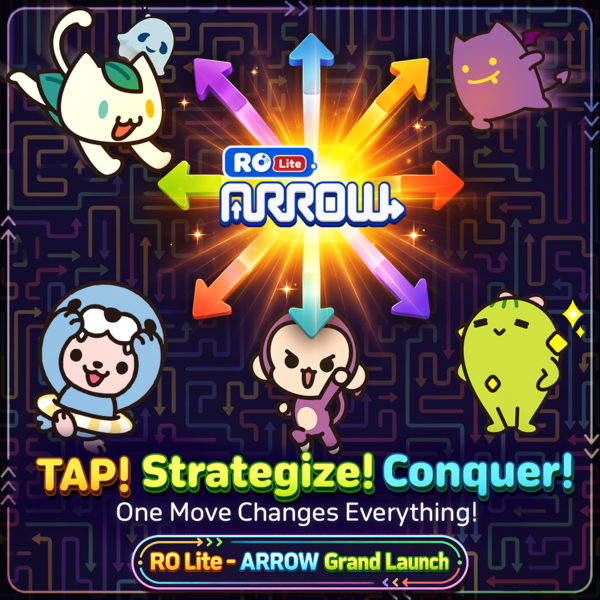 Launch image for the puzzle game ‘RO Lite-Arrow.’ (Image: Gravity)