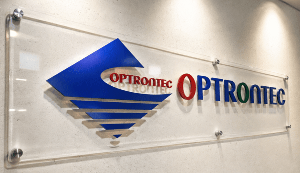 OPTRONTEC logo signboard. (Source: THE ELEC)