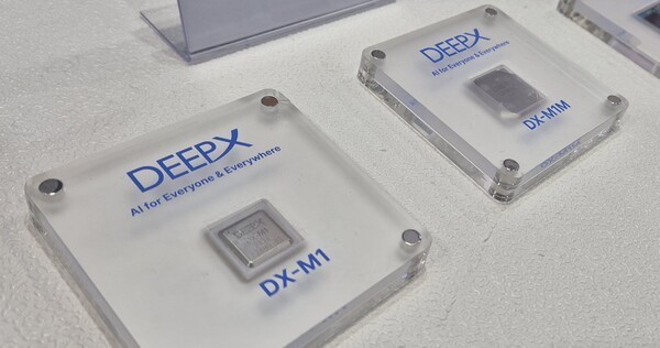 DeepX's DX-M1 neural processing unit (NPU). (Source: THE ELEC)