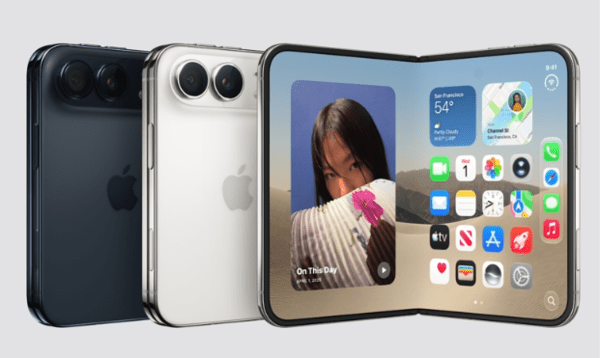 Apple’s first foldable smartphone, the iPhone Duo. (Photo: Apple)