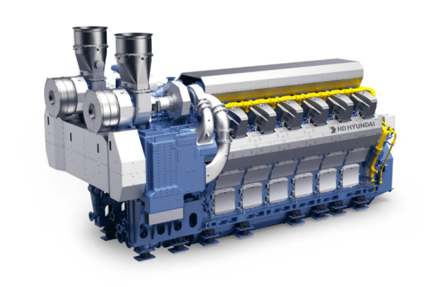 HD Hyundai Heavy Industries’ HiMSEN H54GV gas engine for land-based power generation. (Photo: HD Hyundai Heavy Industries)