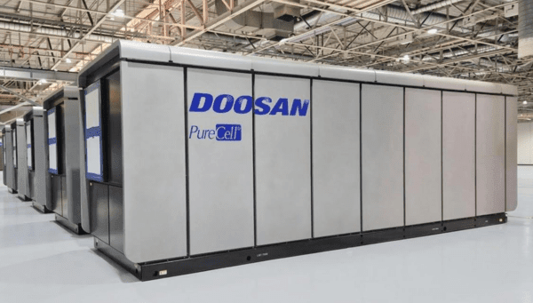 Doosan Fuel Cell's phosphoric acid fuel cell (PAFC) product. (Photo: THE ELEC)