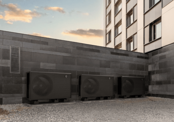 LG Electronics' Therma V air-source heat pump outdoor unit. (Photo: THE ELEC)